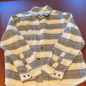 Goodfellow & Co Yellow and Gray Patterned Shirt